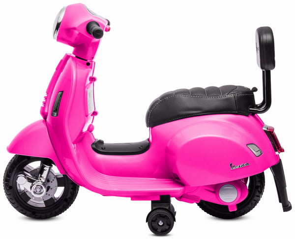 Sähköskootteri lapsille Sähkömoottoripyörä Vespa 35W selkänojalla, fuksia Sun Baby