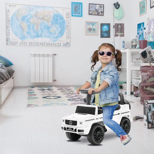 Gåbil Push Walker för Barn Mercedes Benz G 350d Vit