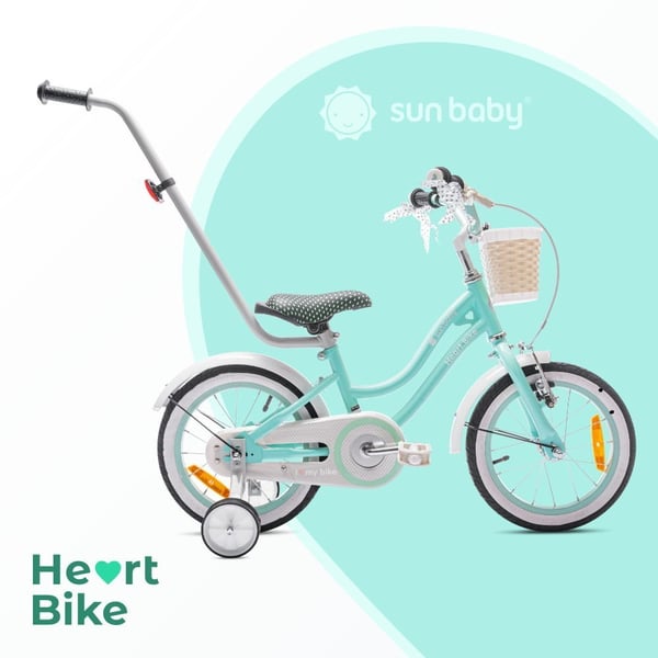 16 tuuman tyttöjen pyörä HEART BIKE - minttu