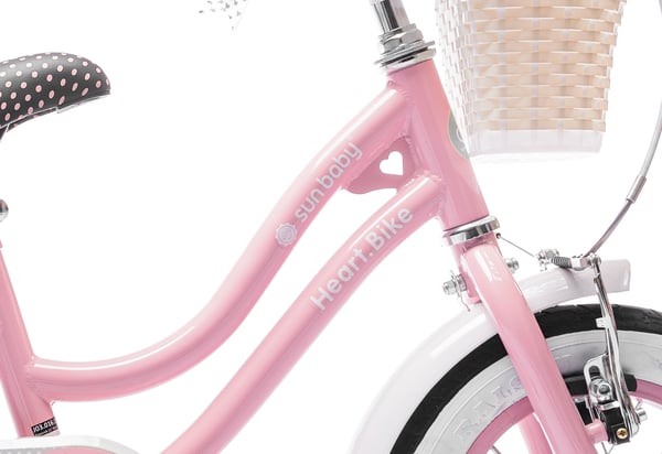 12 tuuman tyttöjen pyörä HEART BIKE - pinkki