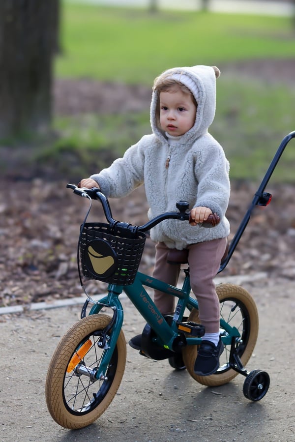 Lasten polkupyörä pojalle 12 tuuman Verdant Rowan vihreä Sun Baby