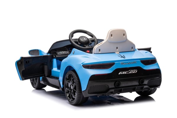 Maserati GT Cabrio Yksi sähköauto lapsille pilotti MP3 LED sininen Sun Baby