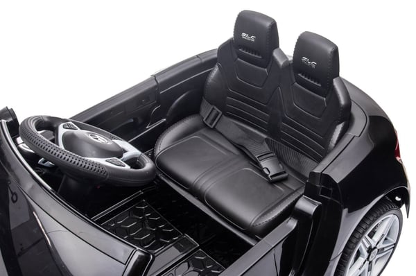 Mercedes Benz SLC300 Yksi sähköauto lapsille, musta Sun Baby