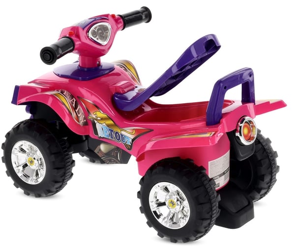 Sun Baby quadgåstol för barn, lila - ljud och ljus, 12 mån+, maxvikt 25 kg, förvaringsfack