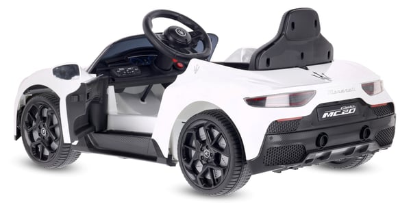 Sun Baby batteridriven bil för barn Maserati GT Cabrio 12V, fjärrkontroll, LED, MP3/USB/Bluetooth, vit