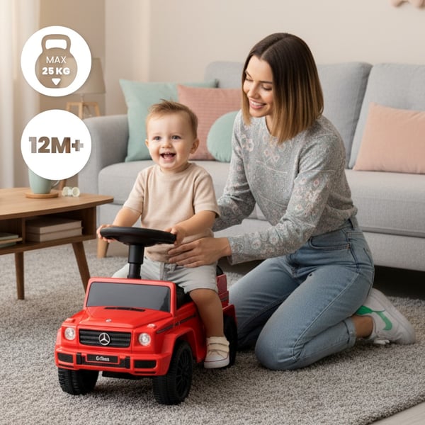 Gåbil för barn Mercedes Benz G 350d Röd
