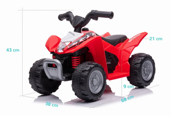 Batteridriven Bil Quad Honda TRX Röd Sun Baby