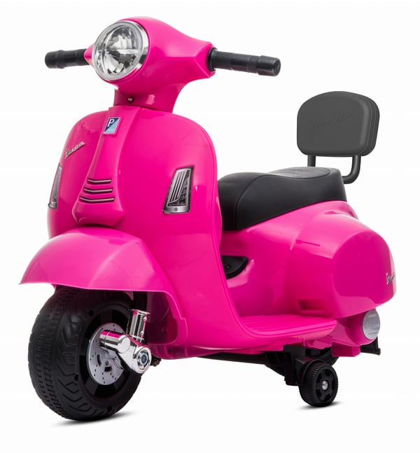 Sähköskootteri lapsille Sähkömoottoripyörä Vespa 35W selkänojalla, fuksia Sun Baby