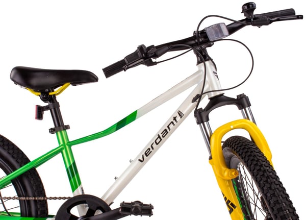 Verdant Bike Lasten pyörä pojille 20 tuuman pyöräkoko valittavana 6 nopeuden Shimano pyörä lapsille 6-10 vuotta (Valkoinen Vihreä)