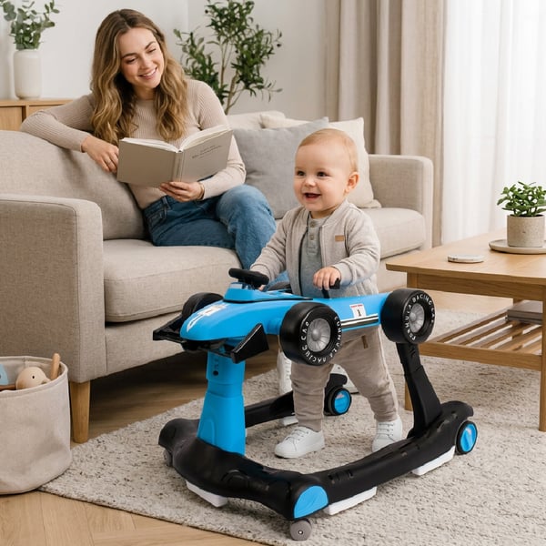 Sun Baby vauvan kävelytuoli 3-in-1 Formula 1, sininen, 6-12 kk, max 12 kg