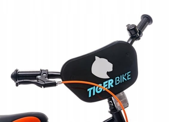 Pojan 14 tuuman Tiger Bike työntäjällä musta, oranssi ja turkoosi