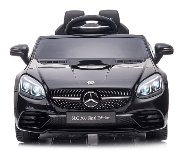 Mercedes Benz SLC300 Yksi sähköauto lapsille, musta Sun Baby
