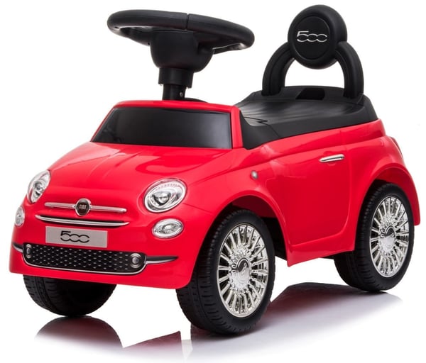 Työntövaunu lapsille lasten auto Fiat 500 punainen Sun Baby