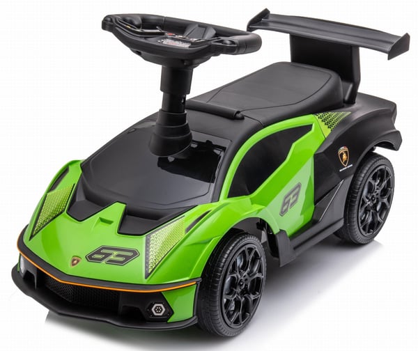 Työntövaunu lapsille lasten auto Lamborghini Essenza SCV12 vihreä Sun Baby