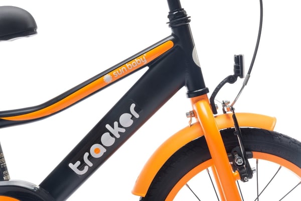 Polkupyörä lasten Polkupyörä 16 tuumaa Tracker bike neon oranssi Sun Baby