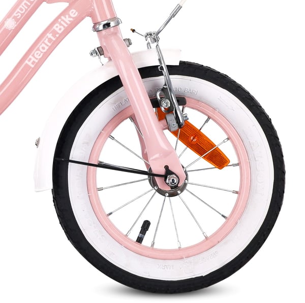 12 tuuman tyttöjen pyörä HEART BIKE - pinkki