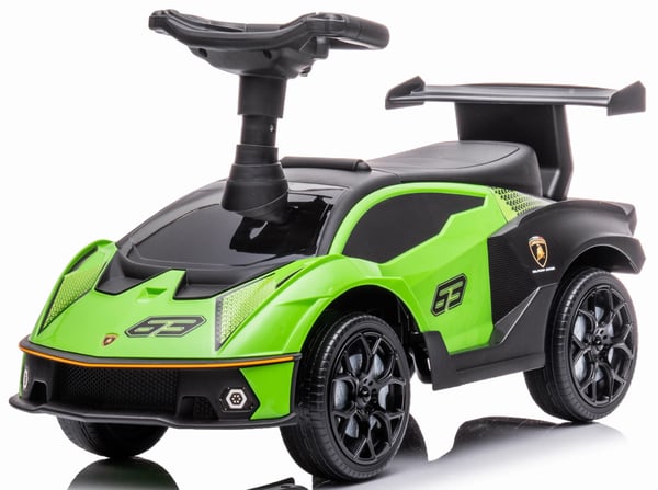 Työntövaunu lapsille lasten auto Lamborghini Essenza SCV12 vihreä Sun Baby