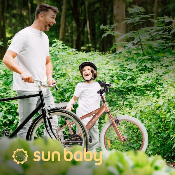 sun baby VERDANT BIKE Barncykel 20 tum - 6 växlar Shimano - V-broms, ringklocka, sidofot - Cappuccino