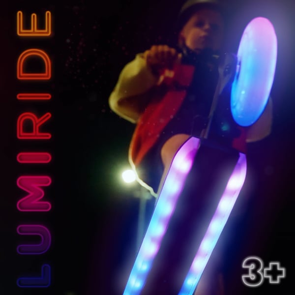 LUMI RIDE Scooter Kids 2 pyörää Sininen, kolmipyöräinen skootteri 3-vuotiaille, LED, 3 tasoa ohjaustangon korkeuden säätöä, jalkajarru