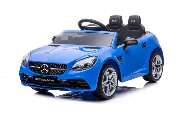 Mercedes Benz SLC300 Yksi sähköauto lapsille, sininen Sun Baby