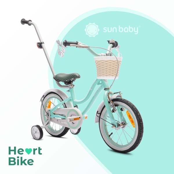 16 tuuman tyttöjen pyörä HEART BIKE - minttu