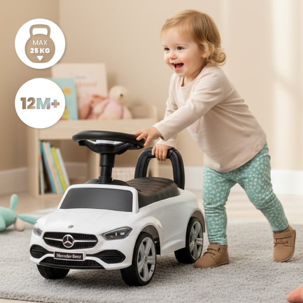 Sun Baby Ride-On Walker Mercedes C-Class – Hvid