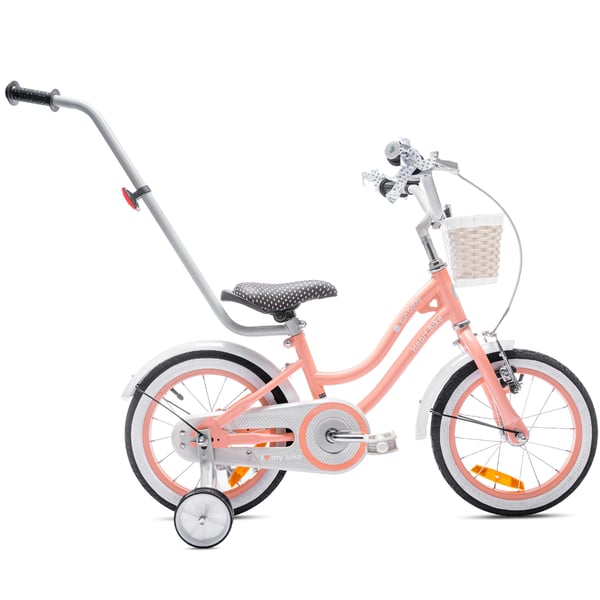 14 tuuman tyttöjen pyörä HEART BIKE - aprikoosi