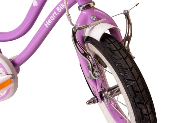 12 colių mergaitės dviratis HEART BIKE - violetti