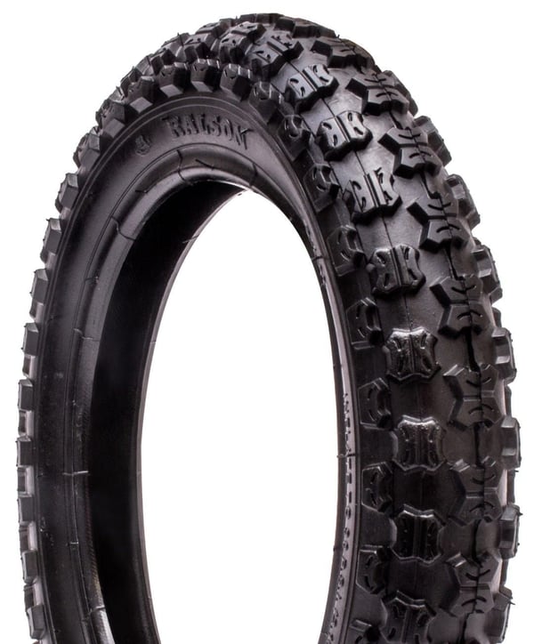 Cykeldäck 12 tum 12x1/2 x 2x1/4 TIGER BIKE svart