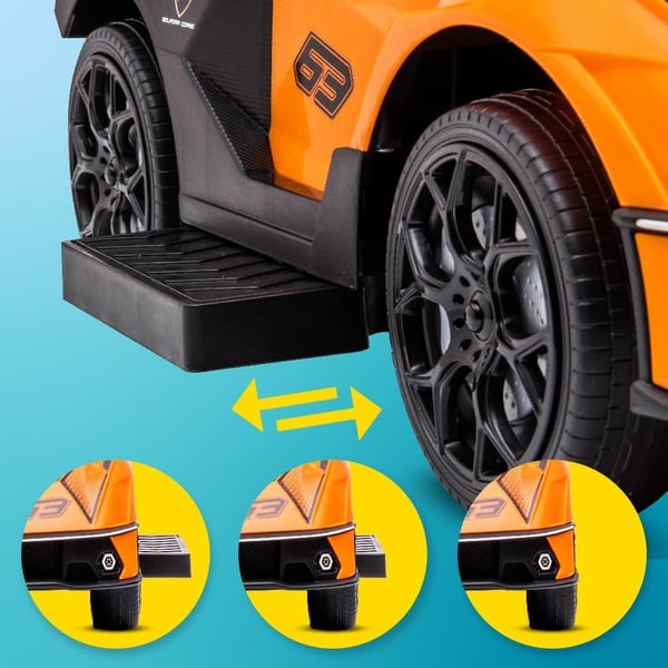 Sun Baby gåbil med push-handle Lamborghini Essenza SCV12, orange, 12m+, upp till 25 kg