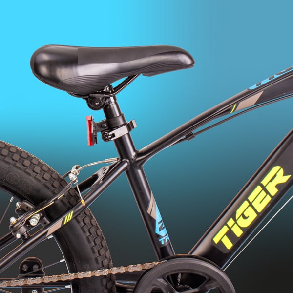 Rower 20 cali dla chłopca Tiger Bike Shimano RevoShift 7 biegowy czarno niebieski
