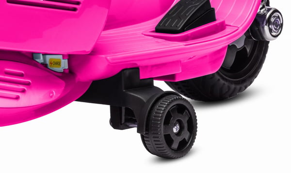 Sähköskootteri lapsille Sähkömoottoripyörä Vespa 35W selkänojalla, fuksia Sun Baby