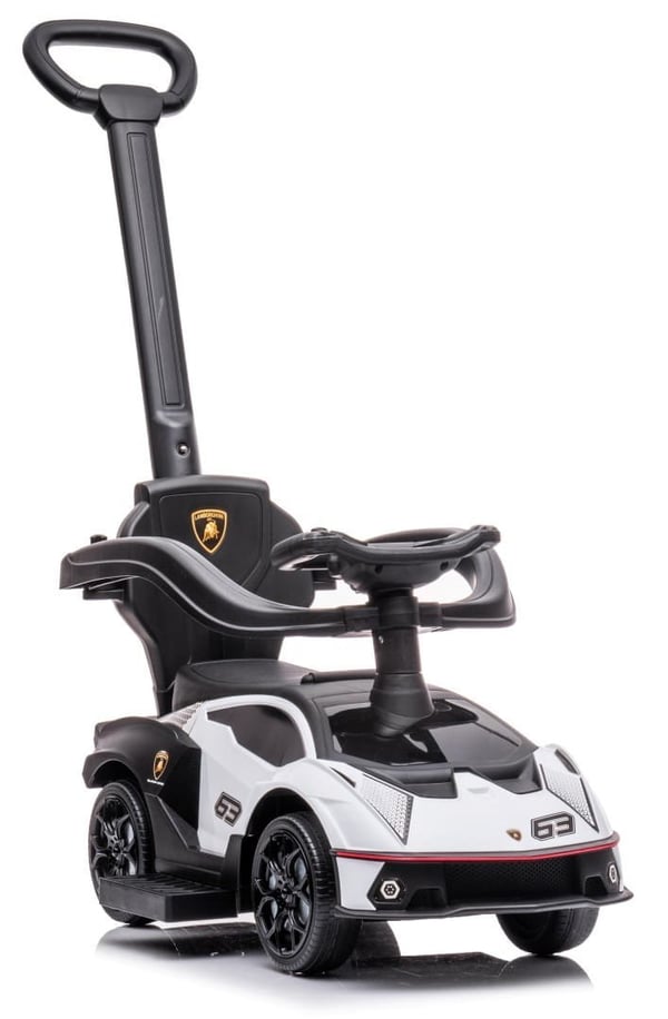 Sun Baby gåbil med push-handle Lamborghini Essenza SCV12, vit, 12m+, upp till 25 kg