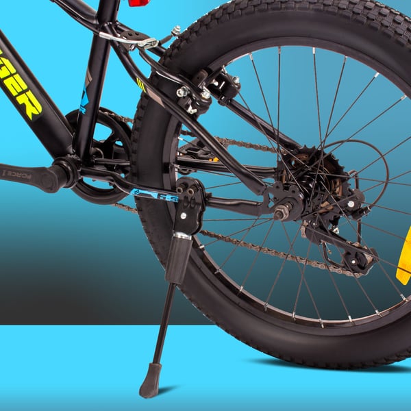 Rower 20 cali dla chłopca Tiger Bike Shimano RevoShift 7 biegowy czarno niebieski