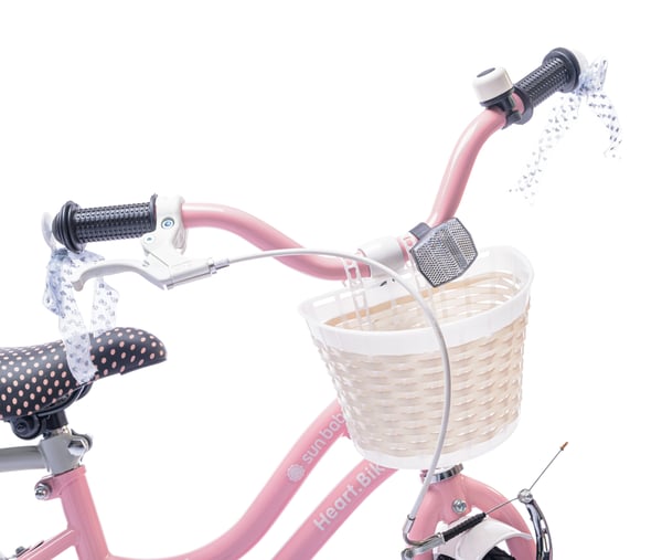 12 tuuman tyttöjen pyörä HEART BIKE - pinkki