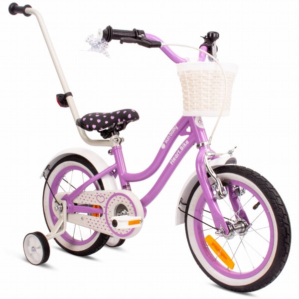 14 colių mergaitės dviratis HEART BIKE - violetti
