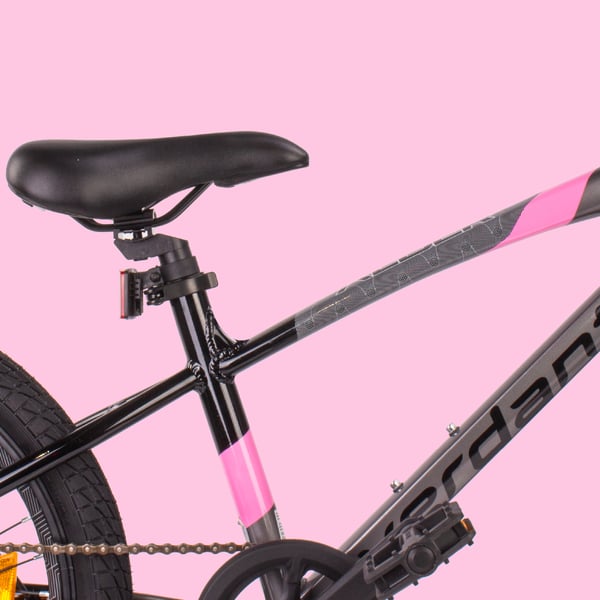 Verdant Alu Bike Lasten pyörä pojille 20 tuuman Valinnainen pyöräkoko 6 nopeuden Shimano Lasten pyörä 6-10 vuotta (Grafiitti Pinkki)