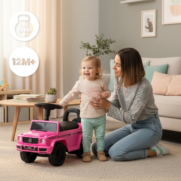 Gåbil för barn Mercedes Benz G 350d Rosa