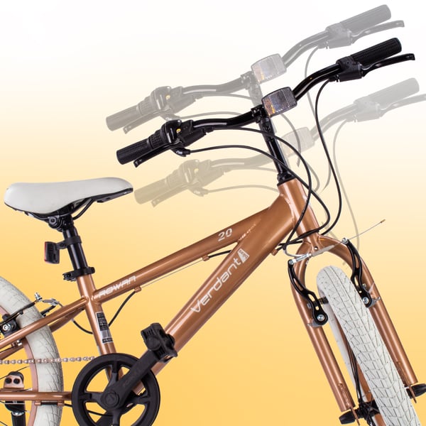 sun baby VERDANT BIKE Barncykel 20 tum - 6 växlar Shimano - V-broms, ringklocka, sidofot - Cappuccino