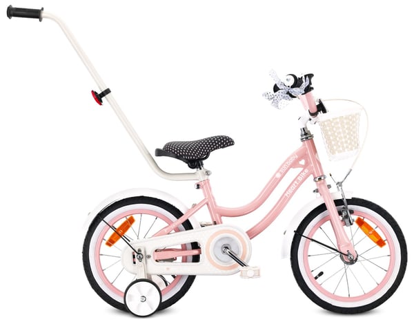 14 tuuman tyttöjen pyörä HEART BIKE - pinkki