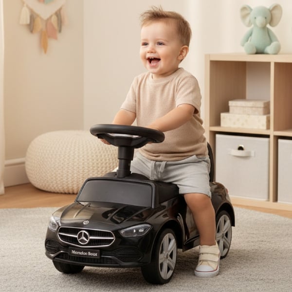 Sun Baby Gåbil til børn Mercedes C-Class Sort