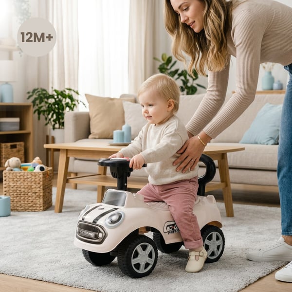 Gåbil Push Walker GO GO Fashion Vit