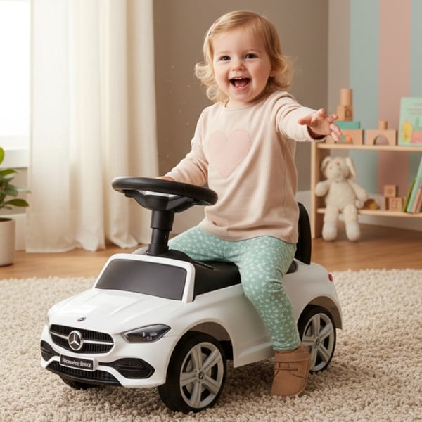 Sun Baby Ride-On Walker Mercedes C-Class – Hvid