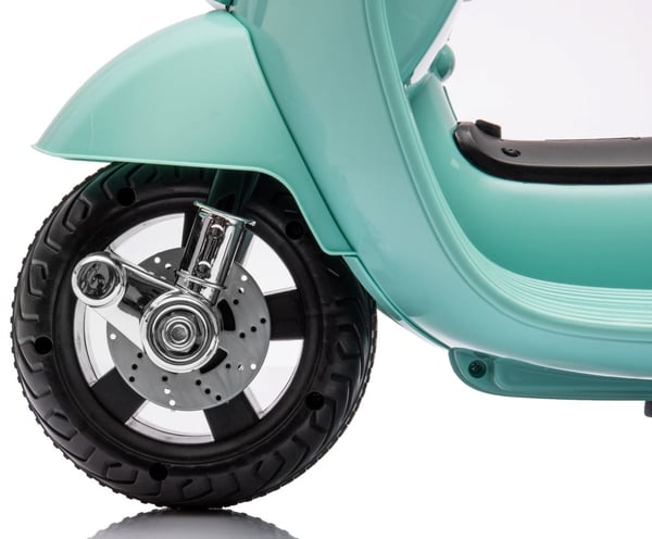 Sähköskootteri lapsille Sähkömoottoripyörä Vespa 35W selkänojalla, minttu Sun Baby