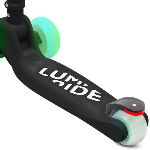 Sun Baby trehjulig balans-scooter LUMI RIDE, LED 7 färger, 20 program, justerbar, hopfällbar, svart