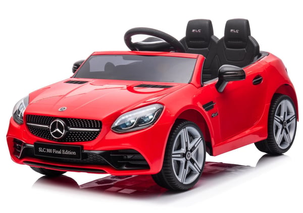 Mercedes Benz SLC300 Yksi sähköauto lapsille, punainen Sun Baby