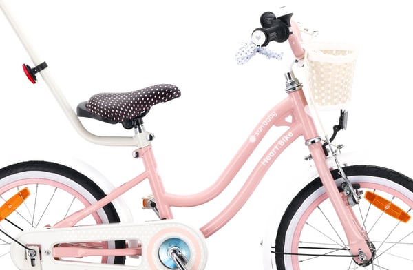 16 tuuman tyttöjen pyörä HEART BIKE - pinkki