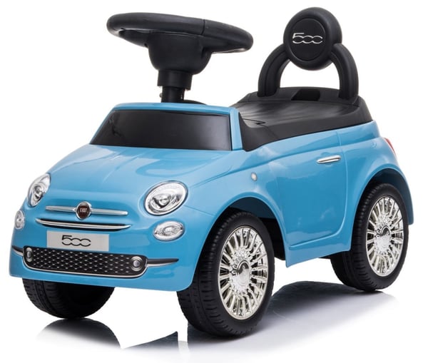 Työntövaunu lapsille lasten auto Fiat 500 sininen Sun Baby
