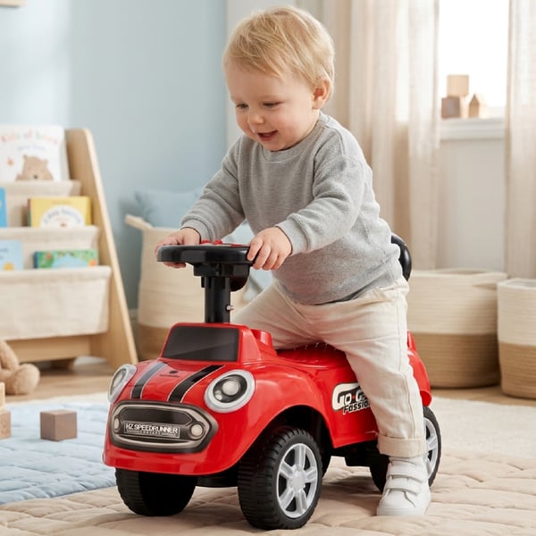 Gåbil Push Walker GO GO Fashion Röd