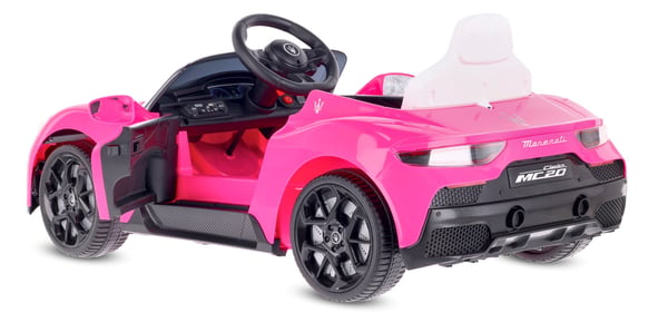Sun Baby batteridriven bil för barn Maserati GT Cabrio 12V, fjärrkontroll, LED, MP3/USB/Bluetooth, rosa